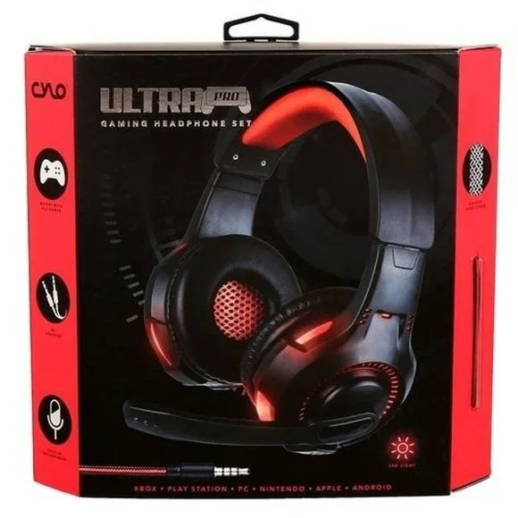 Cylo Ultra Pro Gaming Headphone Multi-Platform LED Lights Build~in Mic Headset - Picture 4 of 13